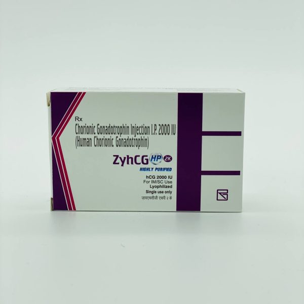 Chorionic Gonadotropin Injection I.P. 2000 IU ZyhCg emballage du médicament | unanabolisants.com