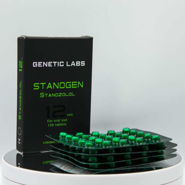 Stanogen 12 mg Genetic Labs emballage du médicament | unanabolisants.com