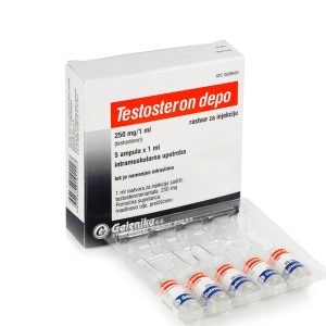 Testosteron Depo (Testosteron Enanthato) 250 mg Galenika emballage du médicament | unanabolisants.com