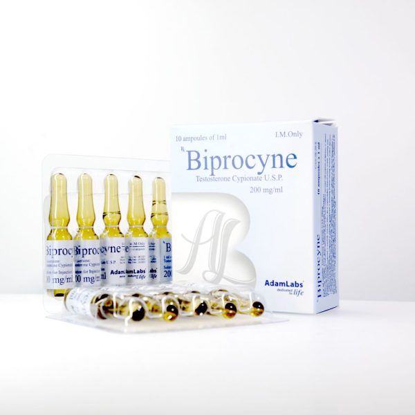 Biprocine (Testosterone Cypionate U.S.P.) 200 mg AdamLabs emballage du médicament | unanabolisants.com
