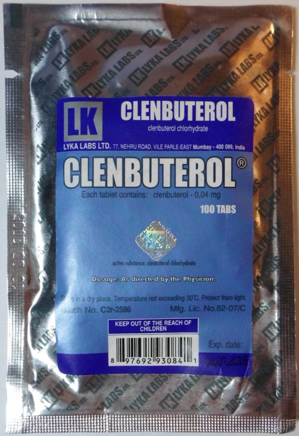 Clenbutérol Lyka Labs 40mcg (100 com) emballage du médicament | unanabolisants.com