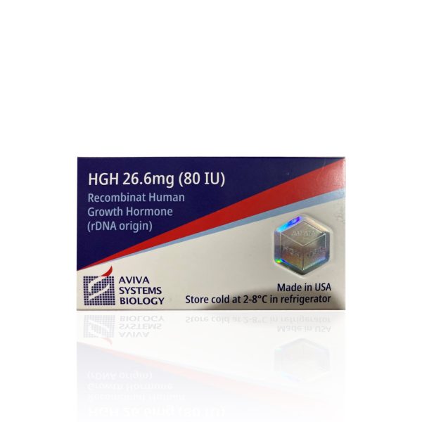 HGH 26.6 mg 80 IU Aviva Systems Biology emballage du médicament | unanabolisants.com
