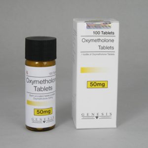 Comprimés d’oxymétholone 50 mg (100 com) emballage du médicament | unanabolisants.com