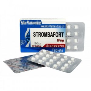 Strombafort 10mg (100com) emballage du médicament | unanabolisants.com