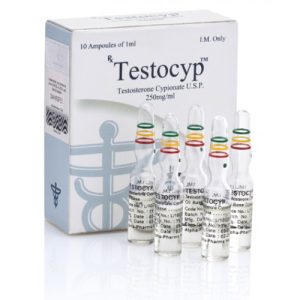 Testocyp 250mg/amp emballage du médicament | unanabolisants.com