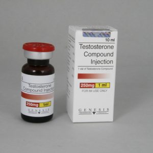 Mélange injectable de testostérone 250mg/ml (10ml) emballage du médicament | unanabolisants.com