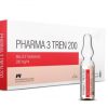 Pharma 3 Tren 200 10 ml Pharmacom Labs emballage du médicament | unanabolisants.com